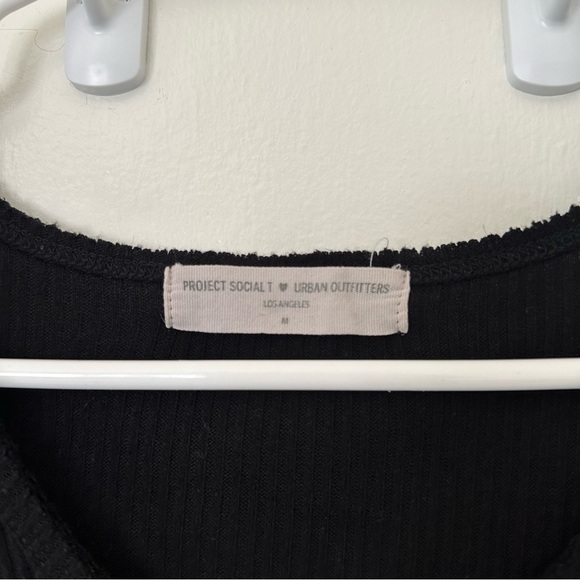 Urban Outfitters Black Ribbed Long Sleeve - Picture 5 of 10